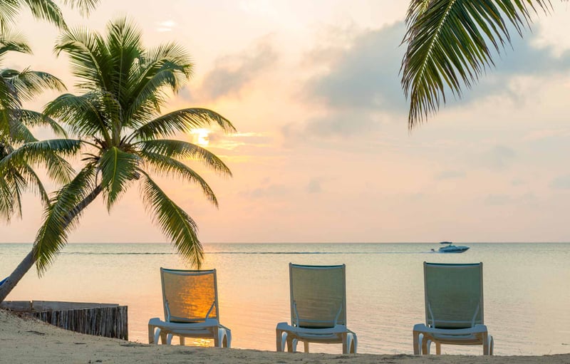 Sonnenuntergang am Strand