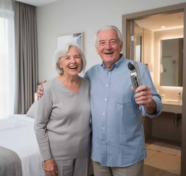 Hotelzimmer mit Legionellenfilter