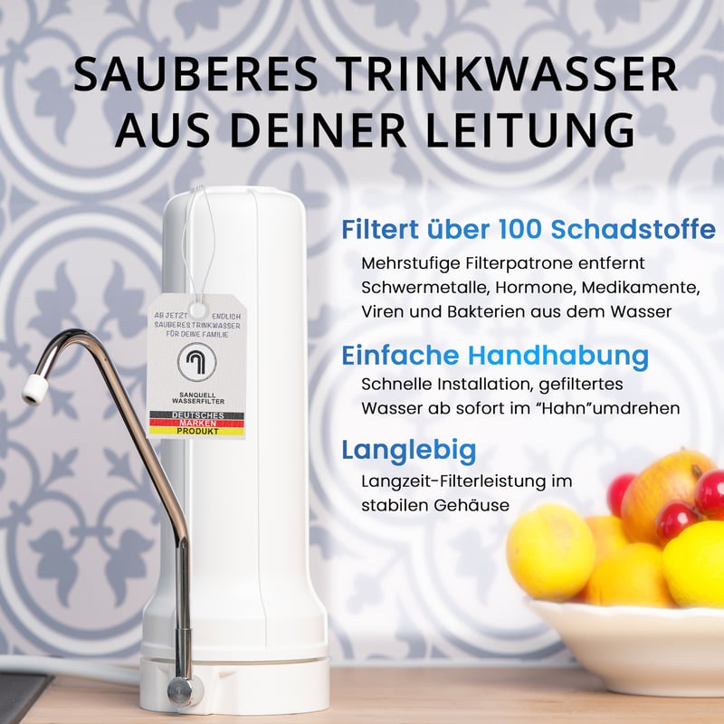Auftisch Wasserfilter Vorteile
