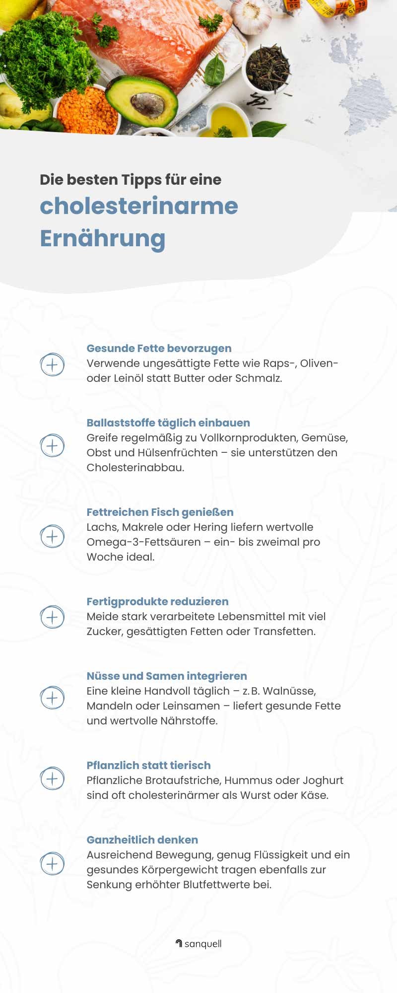 Cholesterinarme Ernährung