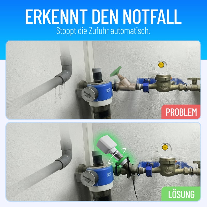 Erkennt Wasserleckagen rechtzeitig