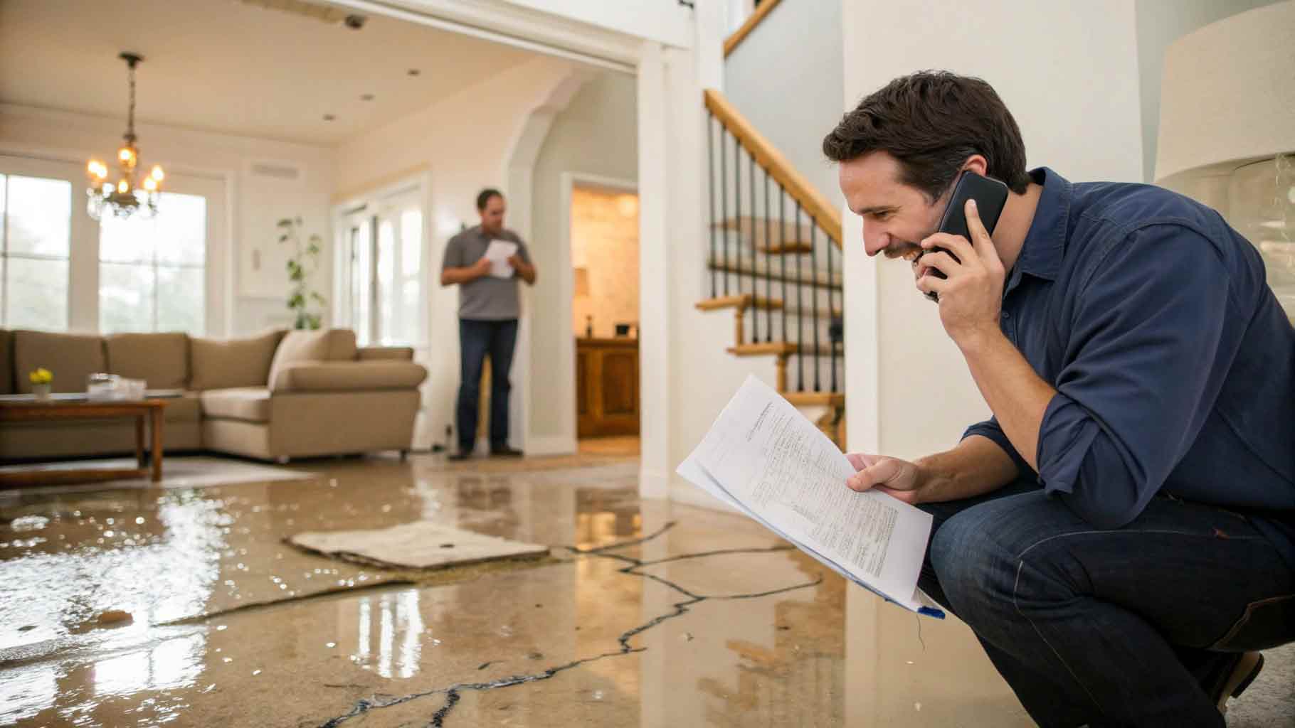 Wasserschaden Vertrag