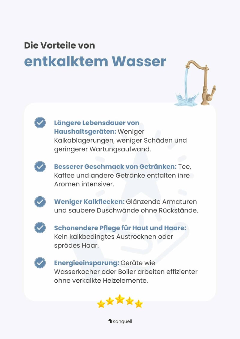 Vorteile entkalktes Wasser