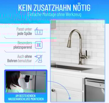 Wasserfilter ohne Zusatz Wasserhahn