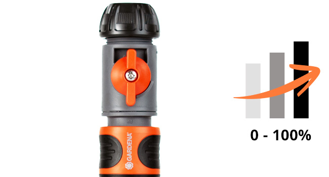 Präzise Dosierung der Wassermenge und -durchfluss