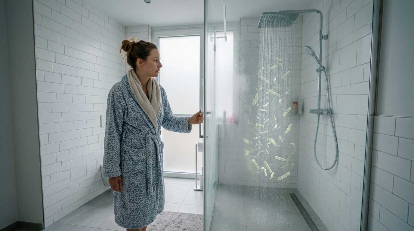 Dusche mit Legionellen