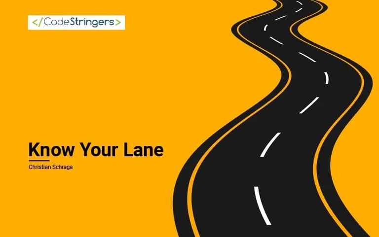 Know your lane