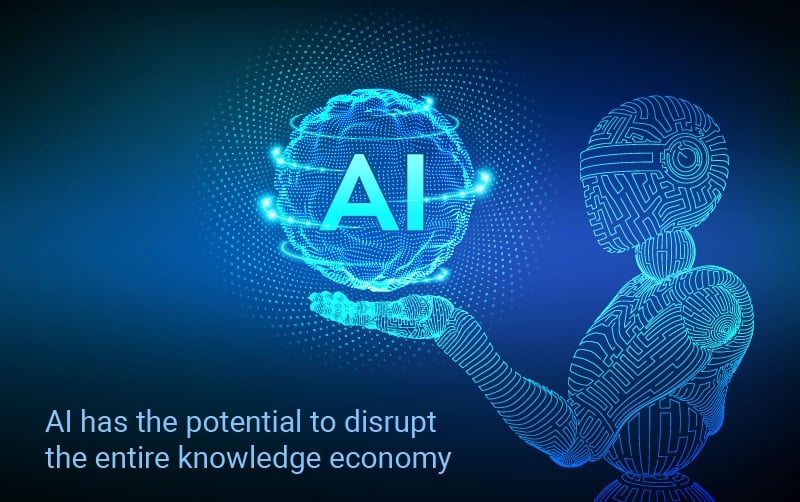 AI has the potential to disrupt the entire knowledge economy. Are you ready? AI has the potential to disrupt the entire knowledge economy. Are you ready?
