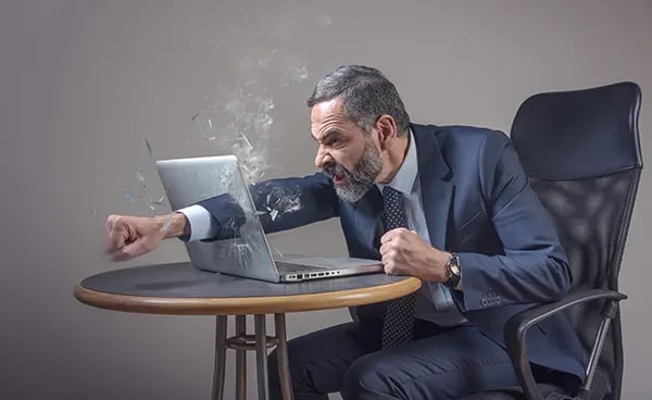 fist-through-computer