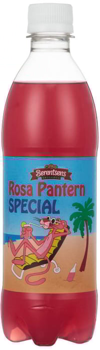 Rosa Panter Brus 0,5l flaske Berentsens
