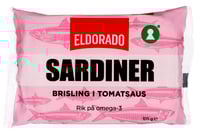 Sardiner Brisling i Tomat 105g Eldorado