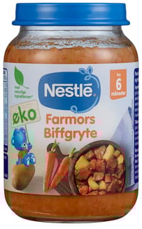 Farmors Biffgryte 6mnd 190g Nestle