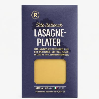 Ekte italiensk lasagneplater
