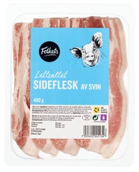 Sideflesk Salt i skiver 400g Folkets
