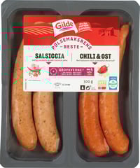 Salsiccia og Chili og Ostepølse 300g
