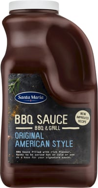 Bbq Sauce Original American Style 2575g Santa Maria