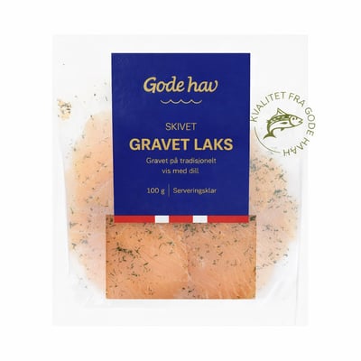 Gravet laks i skiver