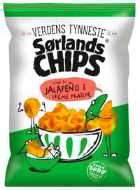 Sørlandschips Jalapeno&Creme Fraice 240g