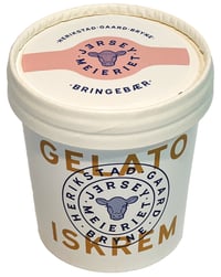 Jerseymeieriet Gelato Iskrem Bringebær 125ml