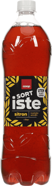 Coop Sort Iste Sitron Uten Sukker 1l