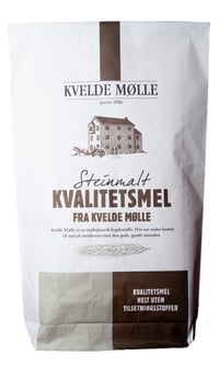 Rugmel Siktet Øko 25kg Kvelde Mølle