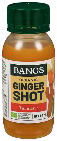 Ingefær Shot Gurkemeje 60 ml Bangs