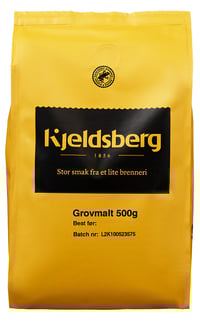 Kaffe Grovmalt 500g Kjeldsberg
