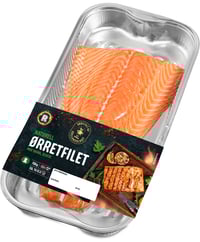 Ørretfilet m/Skinn Naturell Xl 700g R