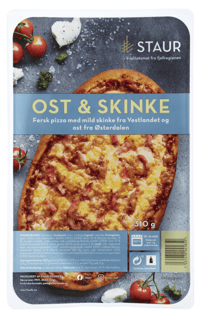 Staur Pizza Ost og Skinke 310g