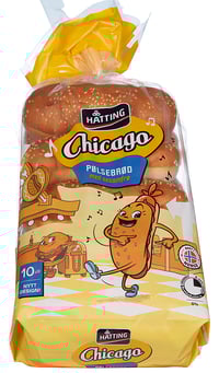 Chicago Pølsebrød 50gx10stk Hatting