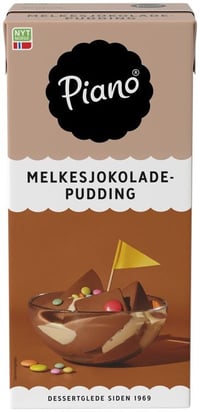 Piano Melkesjokoladepudding 1 l