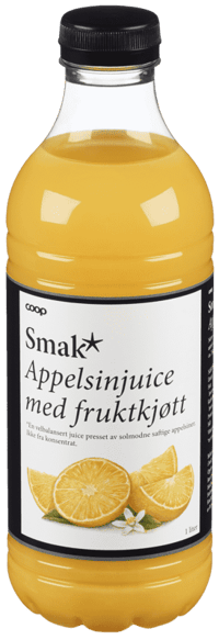 Smak Appelsin/Fruktkjøtt 1l
