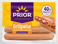 Grillpølser Kylling/Kalkun 600g Prior