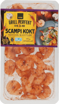 Coop Scampi med Chili og Hvitløk 170g