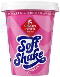 Soft Shake Jordbær 210ml Hennig-Olsen