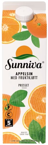 Appelsinjuice Premium 1l Sunniva
