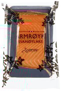 Varmrøykt Naturell Bit Svanøylaks