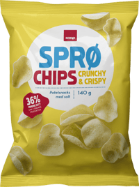 Coop Sprø Chips Salt 140g