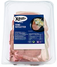 X-tra Svinekoteletter Ca 800g Vv
