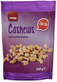 Coop Cashewnøtter 150g