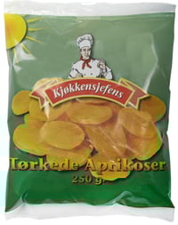 Aprikoser Tørkede 250g Kjøkkensjefe