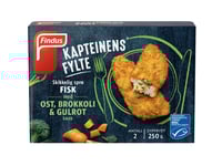 Kapteinens Fylte m/Ost,Brok,Gulr Saus 250g Findus