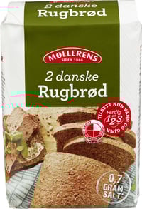 Rugbrød Melmiks 1kg Møllerens