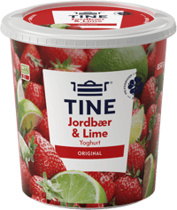 Tine Yoghurt Jordbær/Lime 850g