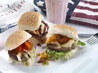 Hamburgerbrød Slider Sesam 35gx120stk Hatting