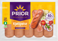 Kjøttpølse Røkt Kylling&Kalkun Sk.Fri 450g Prior