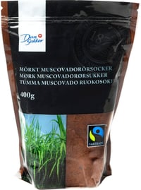 Muscovadosukker Mørkt 400g Dansukker
