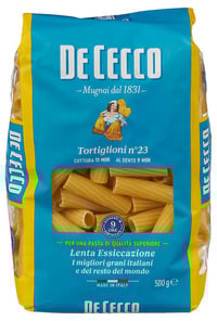 Tortiglioni 500g De Cecco