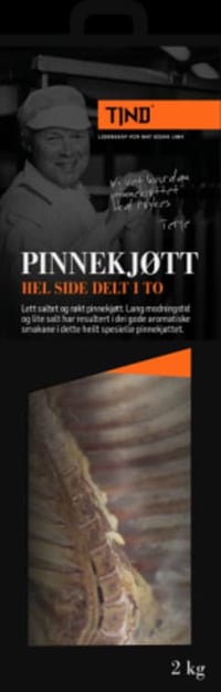 Pinnekjøtt Urøkt Delvis Oppdelt Ca2,5kg Tind