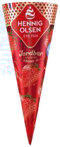 Krone-Is Jordbær 125ml Hennig-Olsen